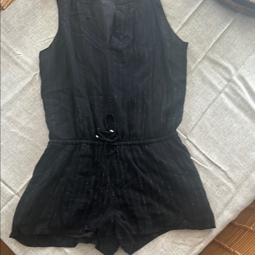 Black Sleeveless Romper from Julie Brown